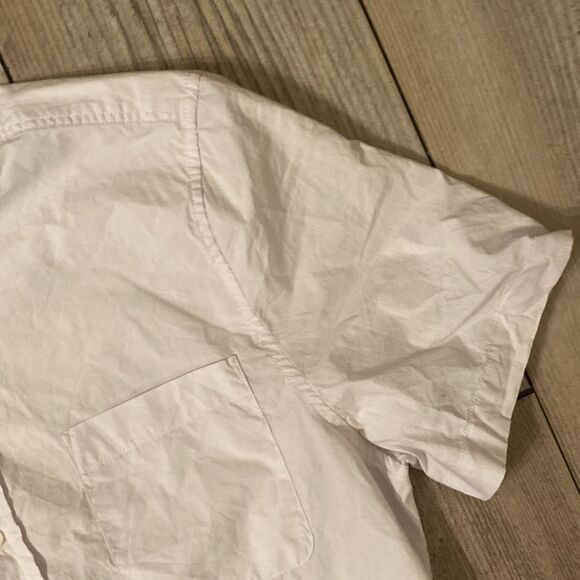 Men’s Medium Five Four Button Up Short Sleeve Pin Stripe - Picture 5 of 6